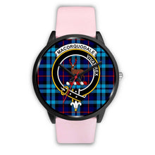 Load image into Gallery viewer, MacCorquodale Clans ,Silver Metal Link watch, leather steel watch, tartan watch, tartan watches, clan watch, scotland watch, merry christmas, cyber Monday, halloween, black Friday