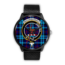 Load image into Gallery viewer, MacCorquodale Clans ,Rose Gold Metal Mesh watch, leather steel watch, tartan watch, tartan watches, clan watch, scotland watch, merry christmas, cyber Monday, halloween, black Friday