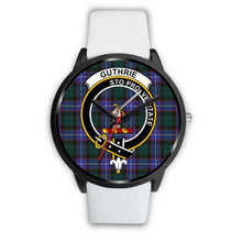 Load image into Gallery viewer, Guthrie Modern Clans ,Silver Metal Mesh watch, leather steel watch, tartan watch, tartan watches, clan watch, scotland watch, merry christmas, cyber Monday, halloween, black Friday
