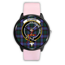 Load image into Gallery viewer, Guthrie Modern Clans ,Silver Metal Link watch, leather steel watch, tartan watch, tartan watches, clan watch, scotland watch, merry christmas, cyber Monday, halloween, black Friday