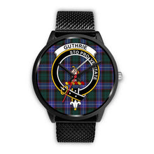 Load image into Gallery viewer, Guthrie Modern Clans ,Rose Gold Metal Mesh watch, leather steel watch, tartan watch, tartan watches, clan watch, scotland watch, merry christmas, cyber Monday, halloween, black Friday