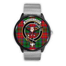 Load image into Gallery viewer, MacCulloch Clans ,Rose Gold Metal Link watch, leather steel watch, tartan watch, tartan watches, clan watch, scotland watch, merry christmas, cyber Monday, halloween, black Friday