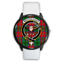 Load image into Gallery viewer, MacCulloch Clans ,Silver Metal Mesh watch, leather steel watch, tartan watch, tartan watches, clan watch, scotland watch, merry christmas, cyber Monday, halloween, black Friday