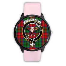 Load image into Gallery viewer, MacCulloch Clans ,Silver Metal Link watch, leather steel watch, tartan watch, tartan watches, clan watch, scotland watch, merry christmas, cyber Monday, halloween, black Friday