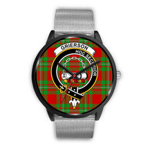 Load image into Gallery viewer, Grierson Clans ,Rose Gold Metal Link watch, leather steel watch, tartan watch, tartan watches, clan watch, scotland watch, merry christmas, cyber Monday, halloween, black Friday