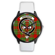 Load image into Gallery viewer, Grierson Clans ,Silver Metal Mesh watch, leather steel watch, tartan watch, tartan watches, clan watch, scotland watch, merry christmas, cyber Monday, halloween, black Friday