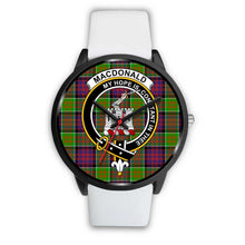 Load image into Gallery viewer, MacDonald Of Clan Ranald Clans ,Silver Metal Mesh watch, leather steel watch, tartan watch, tartan watches, clan watch, scotland watch, merry christmas, cyber Monday, halloween, black Friday