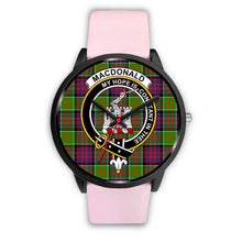 Load image into Gallery viewer, MacDonald Of Clan Ranald Clans ,Silver Metal Link watch, leather steel watch, tartan watch, tartan watches, clan watch, scotland watch, merry christmas, cyber Monday, halloween, black Friday
