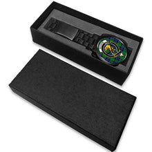Load image into Gallery viewer, Haldane Clans ,White Leather watch, leather steel watch, tartan watch, tartan watches, clan watch, scotland watch, merry christmas, cyber Monday, halloween, black Friday