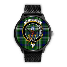 Load image into Gallery viewer, Haliburton Clans ,Rose Gold Metal Mesh watch, leather steel watch, tartan watch, tartan watches, clan watch, scotland watch, merry christmas, cyber Monday, halloween, black Friday