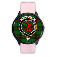 Load image into Gallery viewer, Halkerston Clans ,Silver Metal Link watch, leather steel watch, tartan watch, tartan watches, clan watch, scotland watch, merry christmas, cyber Monday, halloween, black Friday