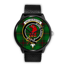 Load image into Gallery viewer, Halkerston Clans ,Rose Gold Metal Mesh watch, leather steel watch, tartan watch, tartan watches, clan watch, scotland watch, merry christmas, cyber Monday, halloween, black Friday