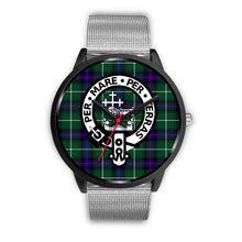 Load image into Gallery viewer, MacDonald Of The Isles Clans ,Rose Gold Metal Mesh watch, leather steel watch, tartan watch, tartan watches, clan watch, scotland watch, merry christmas, cyber Monday, halloween, black Friday