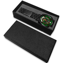 Load image into Gallery viewer, Halkett Clans ,White Leather watch, leather steel watch, tartan watch, tartan watches, clan watch, scotland watch, merry christmas, cyber Monday, halloween, black Friday