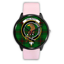 Load image into Gallery viewer, Halkett Clans ,Silver Metal Link watch, leather steel watch, tartan watch, tartan watches, clan watch, scotland watch, merry christmas, cyber Monday, halloween, black Friday