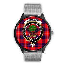 Load image into Gallery viewer, Hamilton Modern Clans ,Rose Gold Metal Link watch, leather steel watch, tartan watch, tartan watches, clan watch, scotland watch, merry christmas, cyber Monday, halloween, black Friday