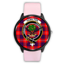 Load image into Gallery viewer, Hamilton Modern Clans ,Silver Metal Link watch, leather steel watch, tartan watch, tartan watches, clan watch, scotland watch, merry christmas, cyber Monday, halloween, black Friday