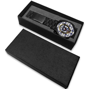 Hannay Clans ,White Leather watch, leather steel watch, tartan watch, tartan watches, clan watch, scotland watch, merry christmas, cyber Monday, halloween, black Friday