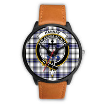 Load image into Gallery viewer, Hannay Clans ,Pink Leather watch, leather steel watch, tartan watch, tartan watches, clan watch, scotland watch, merry christmas, cyber Monday, halloween, black Friday