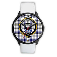 Load image into Gallery viewer, Hannay Clans ,Silver Metal Mesh watch, leather steel watch, tartan watch, tartan watches, clan watch, scotland watch, merry christmas, cyber Monday, halloween, black Friday