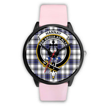 Load image into Gallery viewer, Hannay Clans ,Silver Metal Link watch, leather steel watch, tartan watch, tartan watches, clan watch, scotland watch, merry christmas, cyber Monday, halloween, black Friday