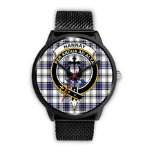 Load image into Gallery viewer, Hannay Clans ,Rose Gold Metal Mesh watch, leather steel watch, tartan watch, tartan watches, clan watch, scotland watch, merry christmas, cyber Monday, halloween, black Friday