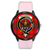 Load image into Gallery viewer, MacDowall Clans ,Silver Metal Link watch, leather steel watch, tartan watch, tartan watches, clan watch, scotland watch, merry christmas, cyber Monday, halloween, black Friday
