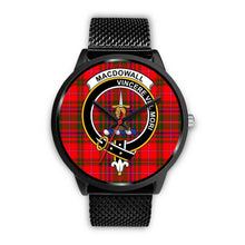 Load image into Gallery viewer, MacDowall Clans ,Rose Gold Metal Mesh watch, leather steel watch, tartan watch, tartan watches, clan watch, scotland watch, merry christmas, cyber Monday, halloween, black Friday