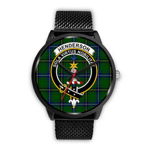 Load image into Gallery viewer, Henderson Modern Clans ,Rose Gold Metal Mesh watch, leather steel watch, tartan watch, tartan watches, clan watch, scotland watch, merry christmas, cyber Monday, halloween, black Friday