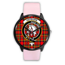 Load image into Gallery viewer, Hepburn Clans ,Silver Metal Link watch, leather steel watch, tartan watch, tartan watches, clan watch, scotland watch, merry christmas, cyber Monday, halloween, black Friday