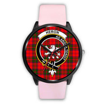 Load image into Gallery viewer, Heron Clans ,Silver Metal Link watch, leather steel watch, tartan watch, tartan watches, clan watch, scotland watch, merry christmas, cyber Monday, halloween, black Friday