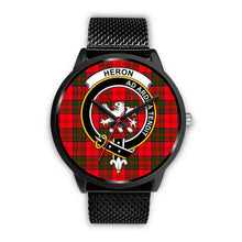 Load image into Gallery viewer, Heron Clans ,Rose Gold Metal Mesh watch, leather steel watch, tartan watch, tartan watches, clan watch, scotland watch, merry christmas, cyber Monday, halloween, black Friday