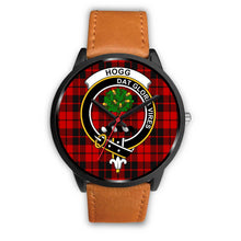 Load image into Gallery viewer, Hog Clans ,Pink Leather watch, leather steel watch, tartan watch, tartan watches, clan watch, scotland watch, merry christmas, cyber Monday, halloween, black Friday