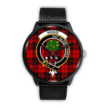 Load image into Gallery viewer, Hog Clans ,Rose Gold Metal Mesh watch, leather steel watch, tartan watch, tartan watches, clan watch, scotland watch, merry christmas, cyber Monday, halloween, black Friday