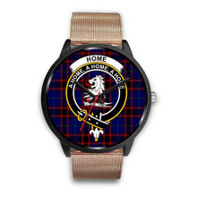 Load image into Gallery viewer, Home Modern Clans ,Brown Leather watch, leather steel watch, tartan watch, tartan watches, clan watch, scotland watch, merry christmas, cyber Monday, halloween, black Friday