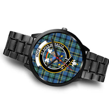 Load image into Gallery viewer, Hope Clans ,Brown Leather watch, leather steel watch, tartan watch, tartan watches, clan watch, scotland watch, merry christmas, cyber Monday, halloween, black Friday