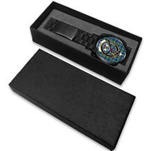 Load image into Gallery viewer, Hope Clans ,White Leather watch, leather steel watch, tartan watch, tartan watches, clan watch, scotland watch, merry christmas, cyber Monday, halloween, black Friday