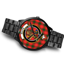 Load image into Gallery viewer, Macfie Clans ,Brown Leather watch, leather steel watch, tartan watch, tartan watches, clan watch, scotland watch, merry christmas, cyber Monday, halloween, black Friday