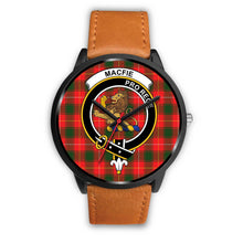 Load image into Gallery viewer, Macfie Clans ,Pink Leather watch, leather steel watch, tartan watch, tartan watches, clan watch, scotland watch, merry christmas, cyber Monday, halloween, black Friday