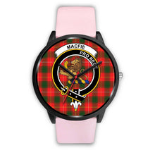 Load image into Gallery viewer, Macfie Clans ,Silver Metal Link watch, leather steel watch, tartan watch, tartan watches, clan watch, scotland watch, merry christmas, cyber Monday, halloween, black Friday