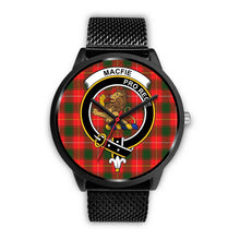 Load image into Gallery viewer, Macfie Clans ,Rose Gold Metal Mesh watch, leather steel watch, tartan watch, tartan watches, clan watch, scotland watch, merry christmas, cyber Monday, halloween, black Friday