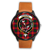 Load image into Gallery viewer, Hopkirk Tartan Clans ,Pink Leather watch, leather steel watch, tartan watch, tartan watches, clan watch, scotland watch, merry christmas, cyber Monday, halloween, black Friday