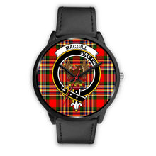 Load image into Gallery viewer, MacGill Modern Clans ,Black Metal Mesh watch, leather steel watch, tartan watch, tartan watches, clan watch, scotland watch, merry christmas, cyber Monday, halloween, black Friday