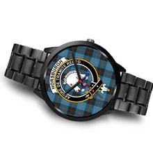 Load image into Gallery viewer, Horsburgh Clans ,Brown Leather watch, leather steel watch, tartan watch, tartan watches, clan watch, scotland watch, merry christmas, cyber Monday, halloween, black Friday