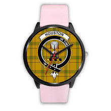 Load image into Gallery viewer, Houston Clans ,Silver Metal Link watch, leather steel watch, tartan watch, tartan watches, clan watch, scotland watch, merry christmas, cyber Monday, halloween, black Friday