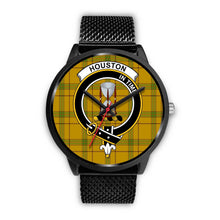 Load image into Gallery viewer, Houston Clans ,Rose Gold Metal Mesh watch, leather steel watch, tartan watch, tartan watches, clan watch, scotland watch, merry christmas, cyber Monday, halloween, black Friday