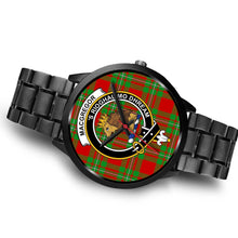Load image into Gallery viewer, MacGregor Modern Clans ,Brown Leather watch, leather steel watch, tartan watch, tartan watches, clan watch, scotland watch, merry christmas, cyber Monday, halloween, black Friday