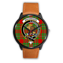 Load image into Gallery viewer, MacGregor Modern Clans ,Pink Leather watch, leather steel watch, tartan watch, tartan watches, clan watch, scotland watch, merry christmas, cyber Monday, halloween, black Friday