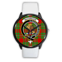 Load image into Gallery viewer, MacGregor Modern Clans ,Silver Metal Mesh watch, leather steel watch, tartan watch, tartan watches, clan watch, scotland watch, merry christmas, cyber Monday, halloween, black Friday