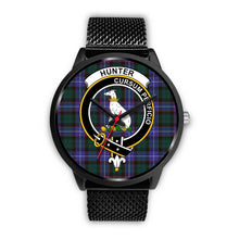 Load image into Gallery viewer, Hunter Modern Clans ,Rose Gold Metal Mesh watch, leather steel watch, tartan watch, tartan watches, clan watch, scotland watch, merry christmas, cyber Monday, halloween, black Friday